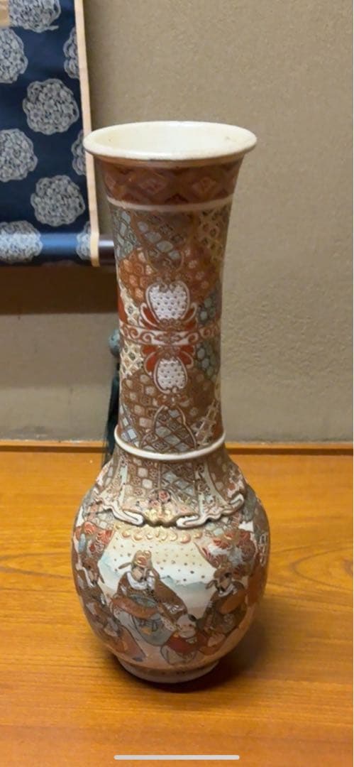 ヴィンテージ 和風 花瓶 九谷焼風 インテリア M&S輸入 英国 ヨーロッパ製
