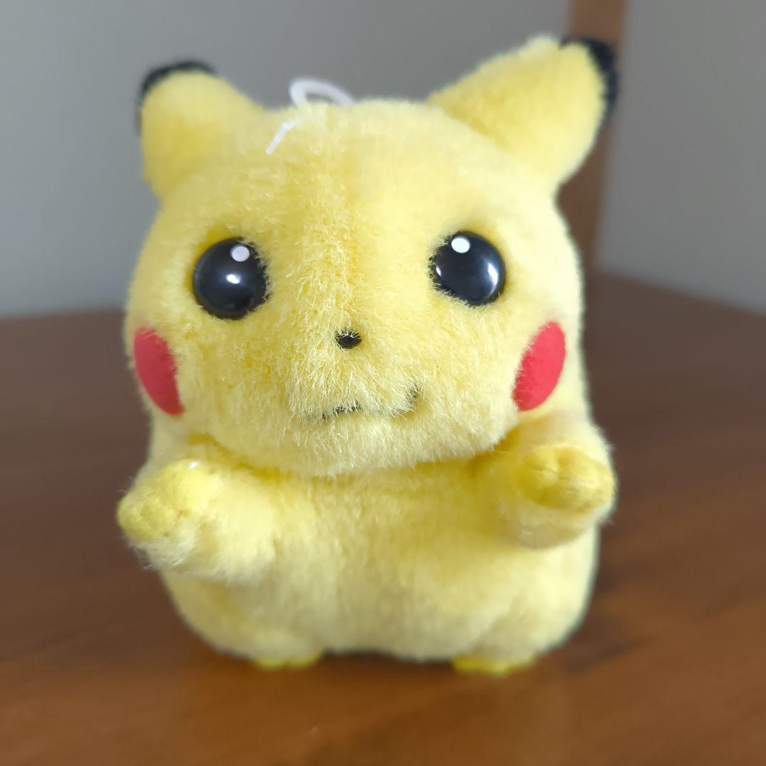 ま*ろ様 赤タグ TOMY ピカチュウ 初期 ポケモン　赤文字トミー　お腹を押す