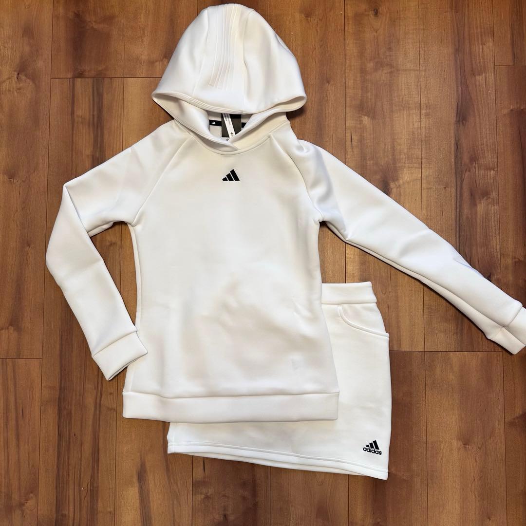 ダンボールニット　セットアップ　もちもち　ホワイト　サイズS 上下セット