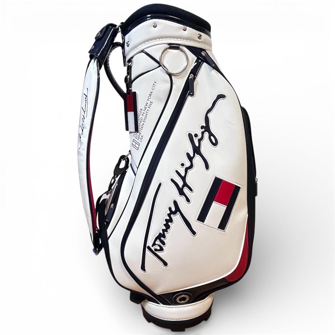 美品 トミーヒルフィガー キャディバッグ 9型 エナメル ユニセックス