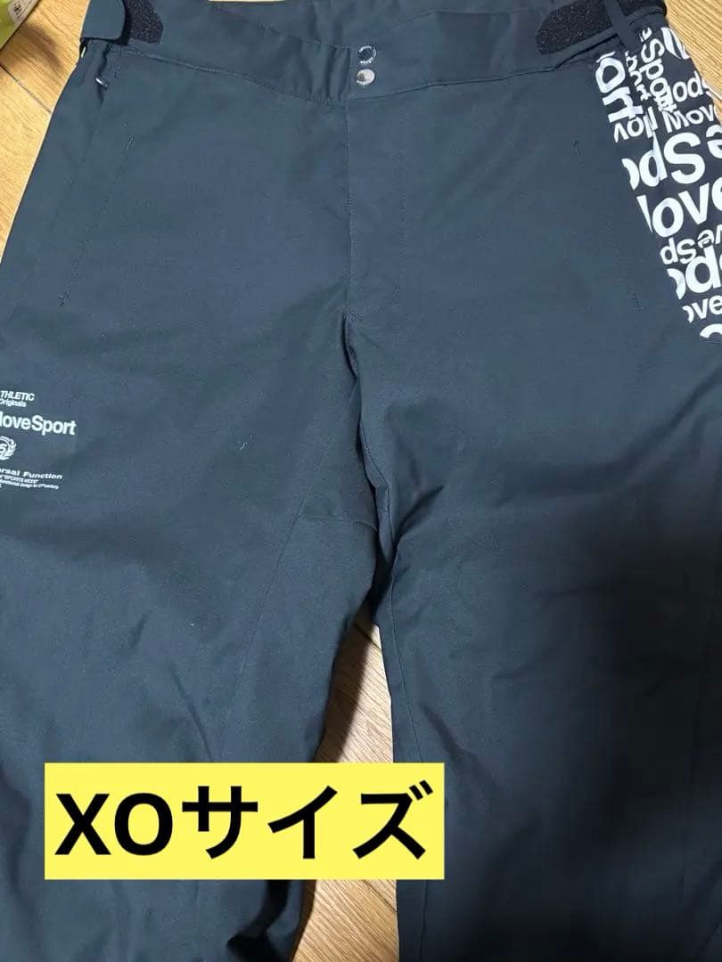 DESCENTE move sport メンズスキーパンツ　黒　 XOサイズ