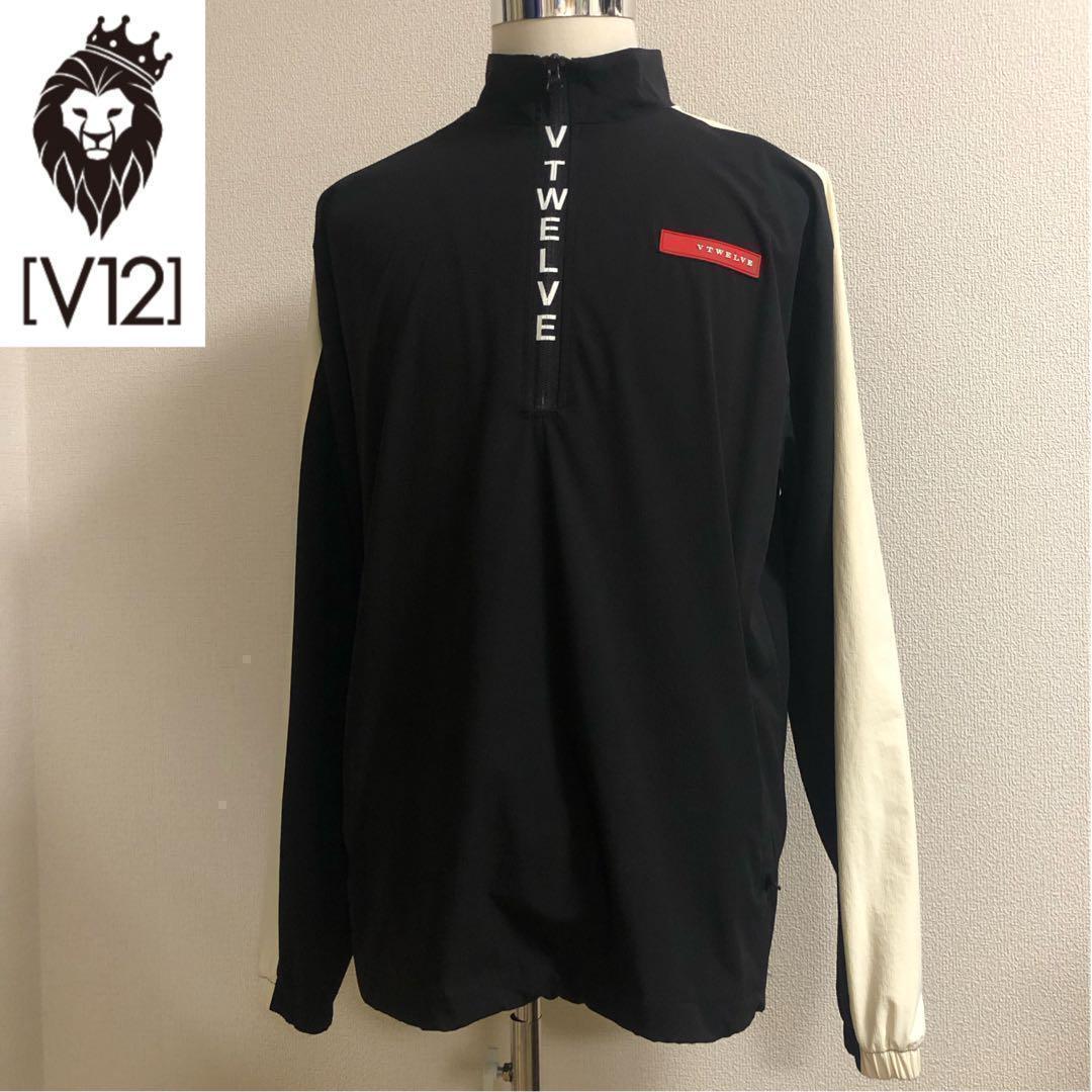 ヴィ・トゥエルヴ 2021年モデル ハーフジップ ジャケット◆ブラック XL
