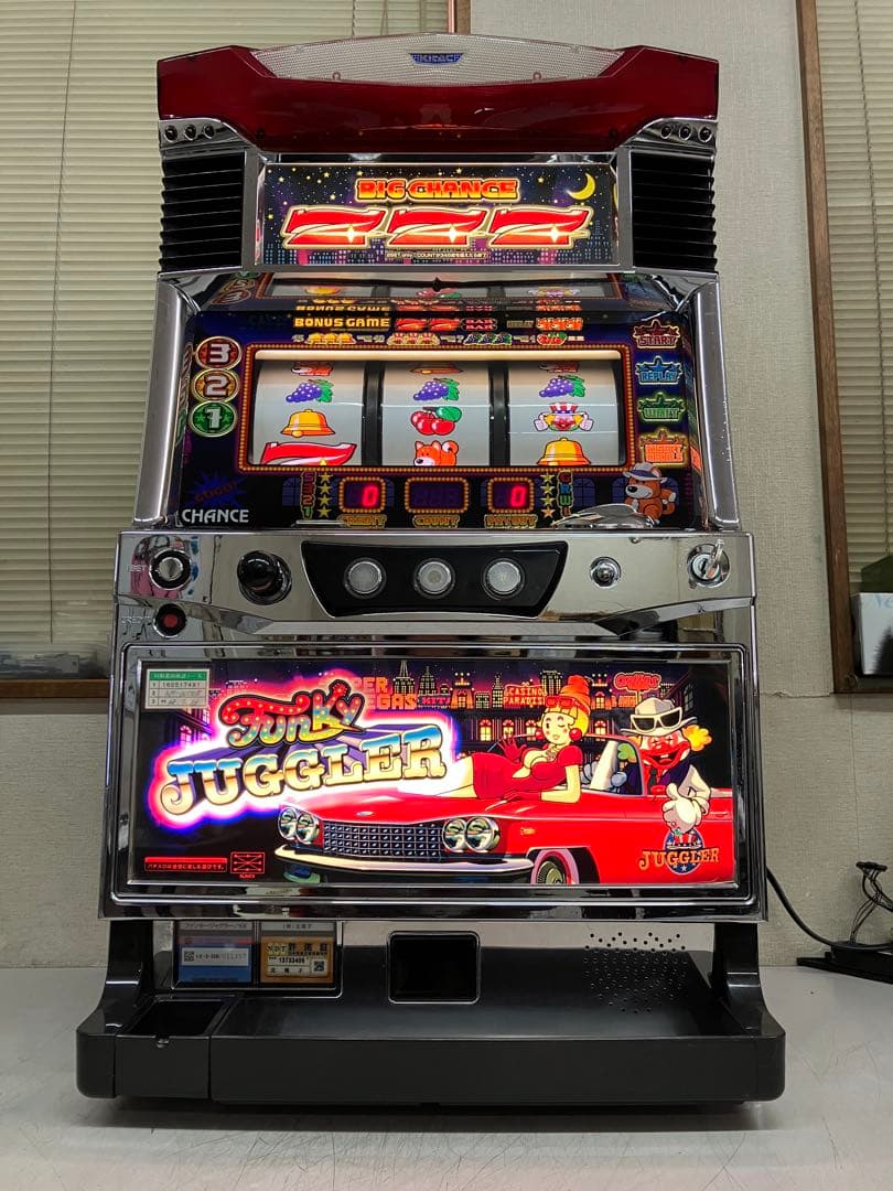 売約済み　送料込み　パチスロ実機　ファンキージャグラー　不要機付き