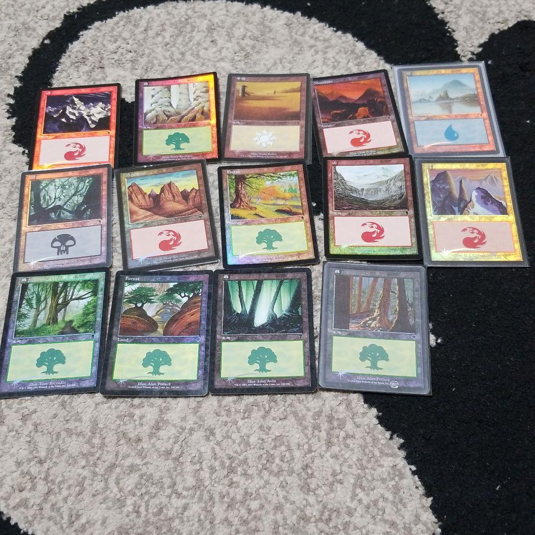 MTG 旧枠土地　フォイル