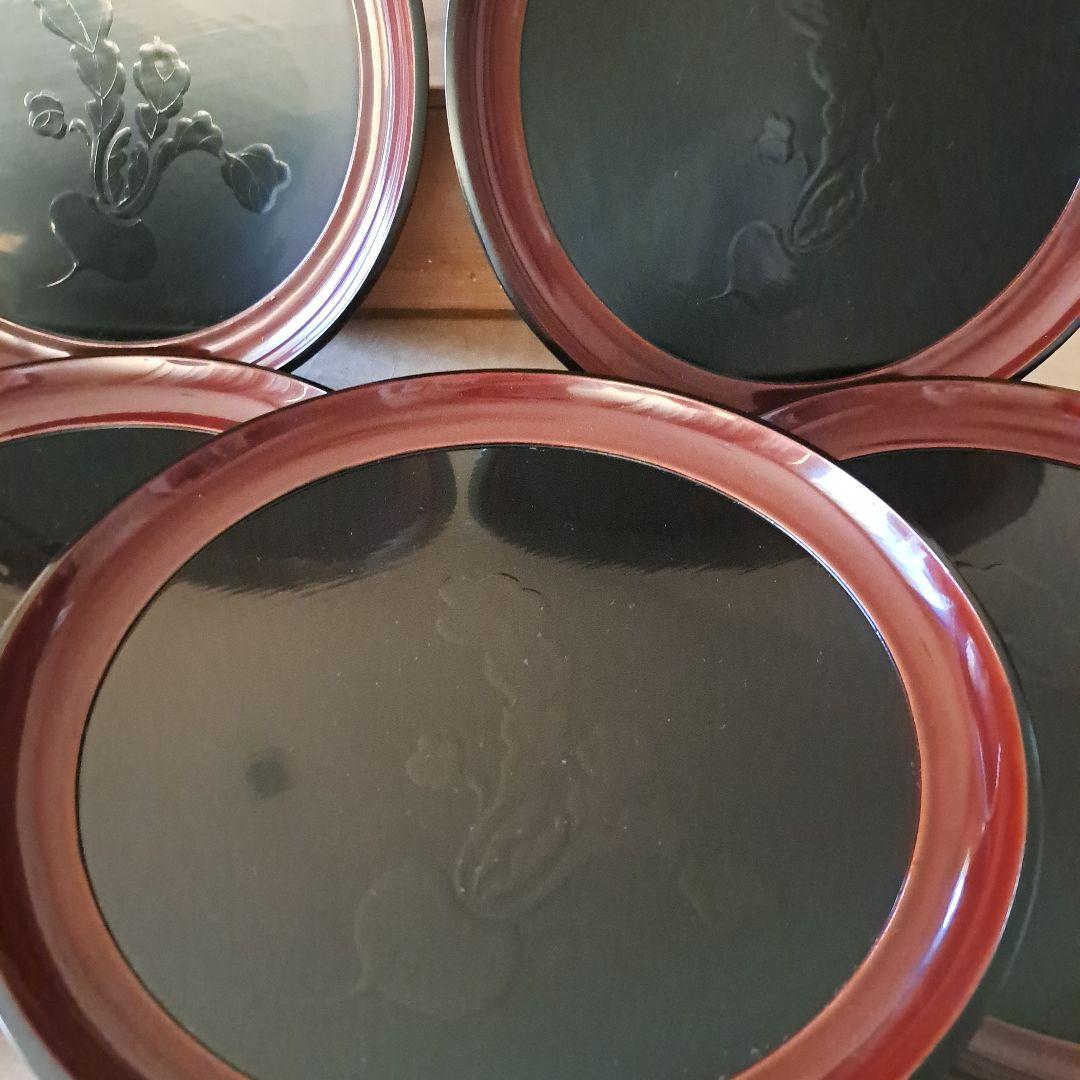 桑名盆　５枚揃　かぶら盆