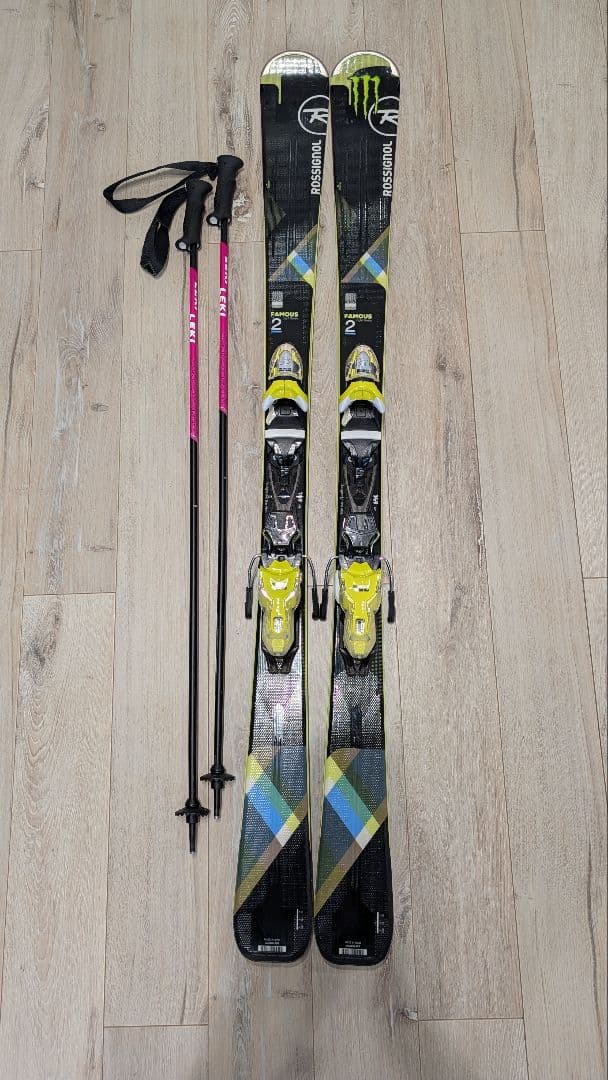 ロシニョール Famous2 スキー 149cm/LEKI ストック 110cm