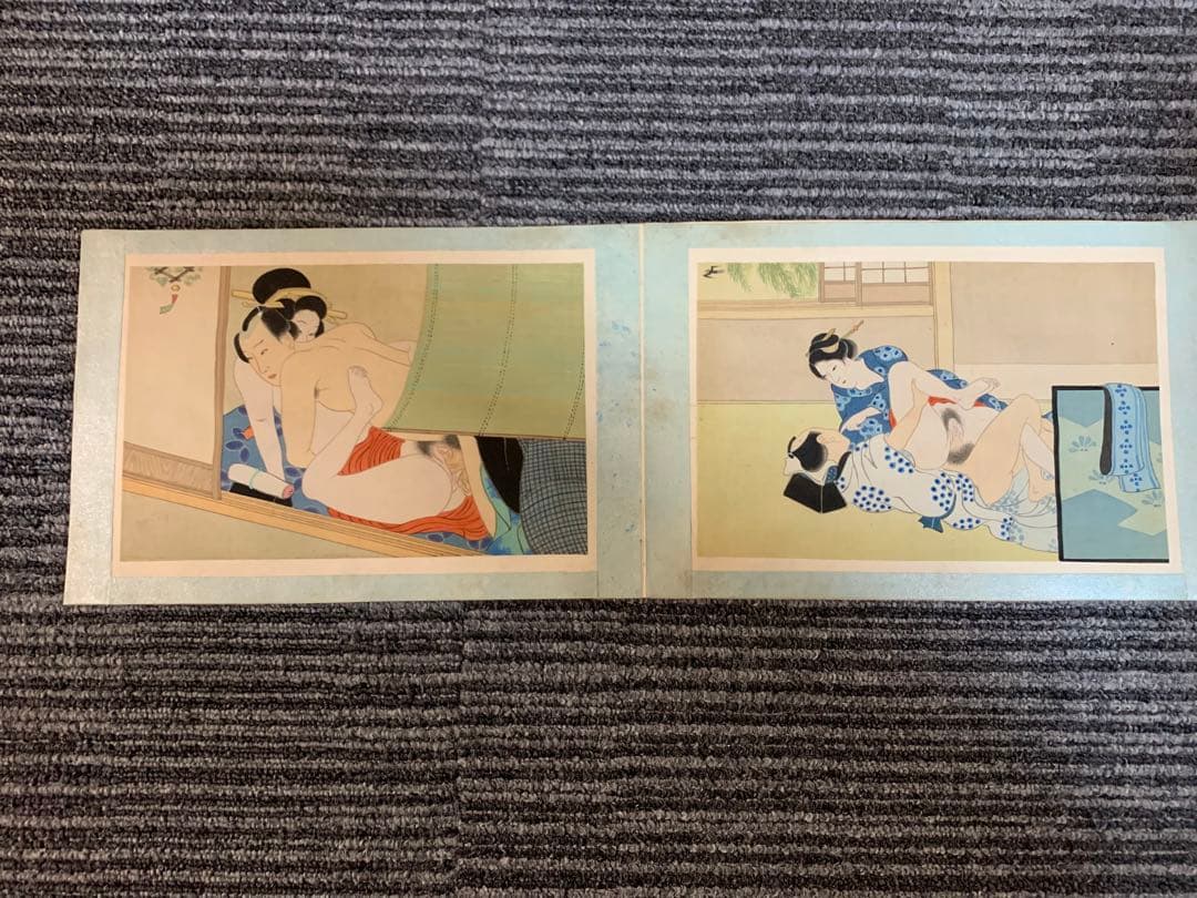肉筆春宵畫帖 全10圖 浮世絵 明治期 肉筆 美人画 春画 ukiyoe 艶本