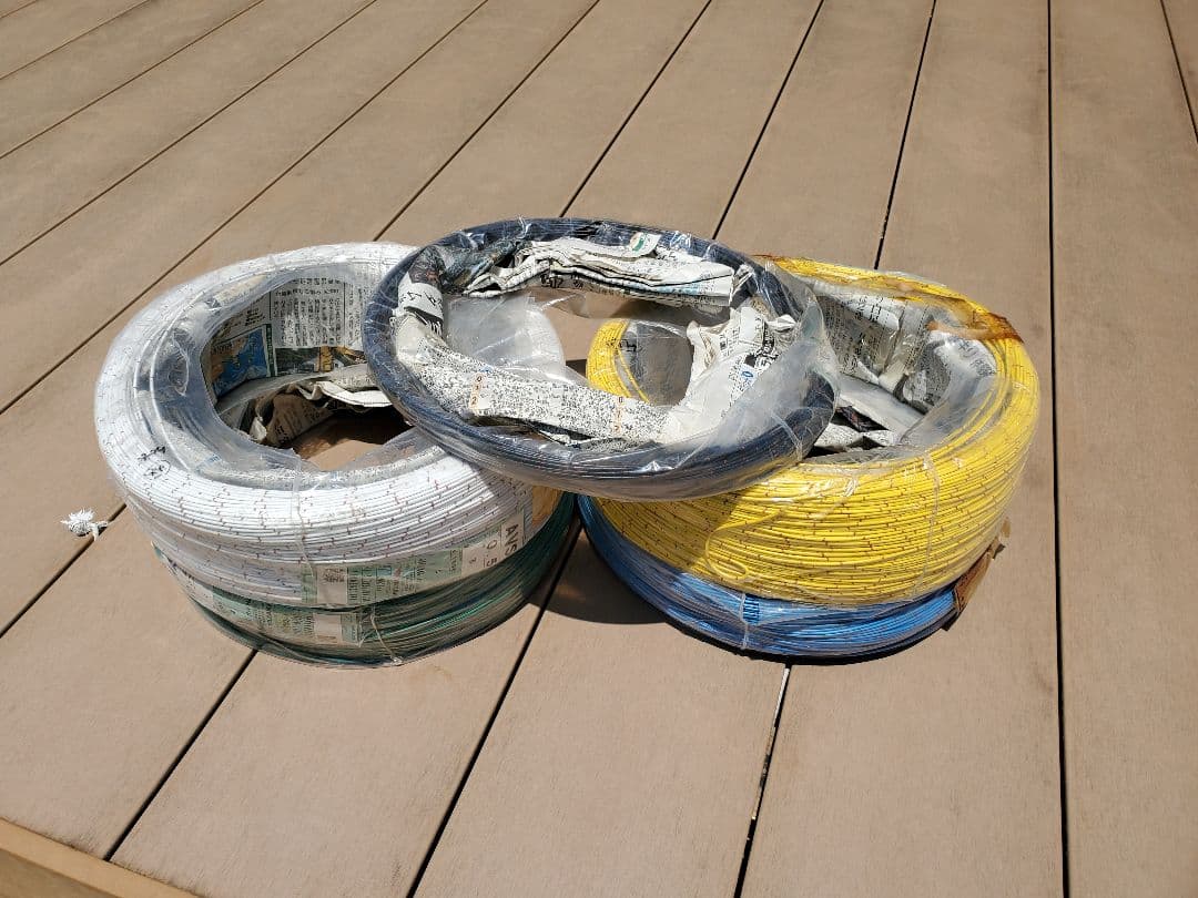 自動車用　AVS電線　0.5sq　矢崎　まとめ売り　黒　黄　青　緑　白