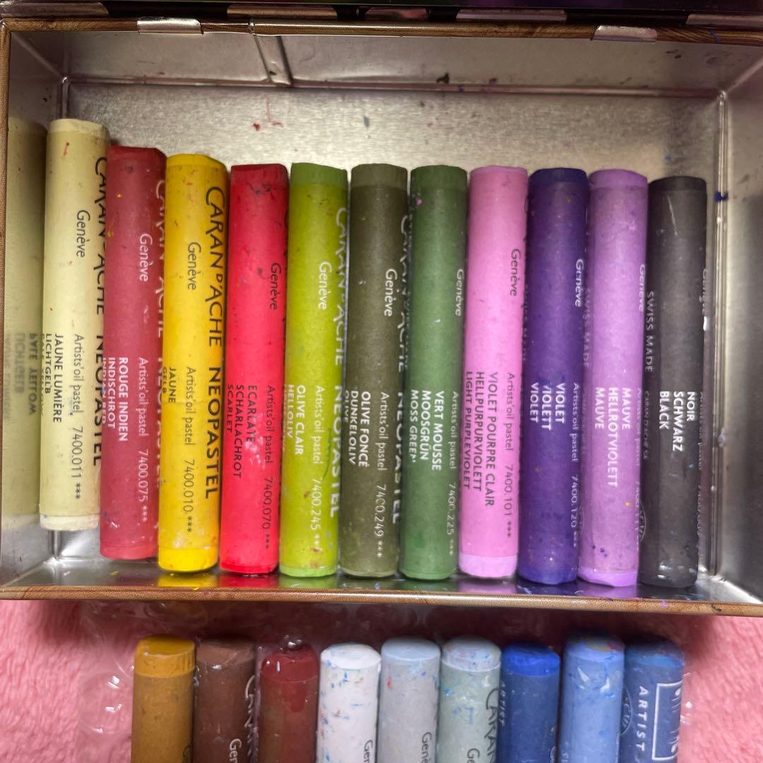 セヌリエ オイルパステル 24色 ＋ カランダッシュ ネオパステル　20本