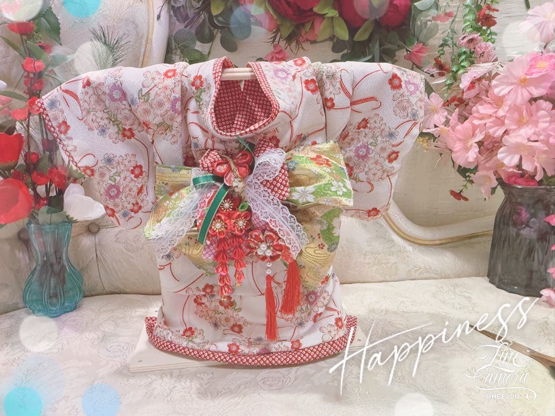 B420.pon2pan2☆オーダー☆犬お着物☆犬お引き摺りお着物