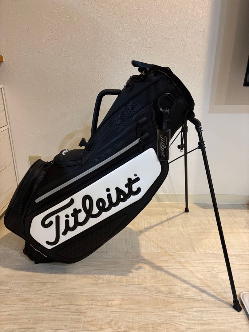 Titleist タイトリストキャディバッグ ブラック/ホワイト