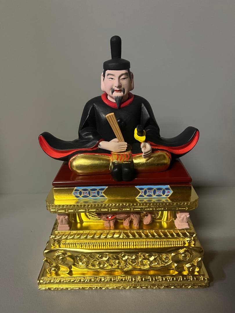 菅原道真公　木彫り　彩色　天神様　学問の神様　② 25