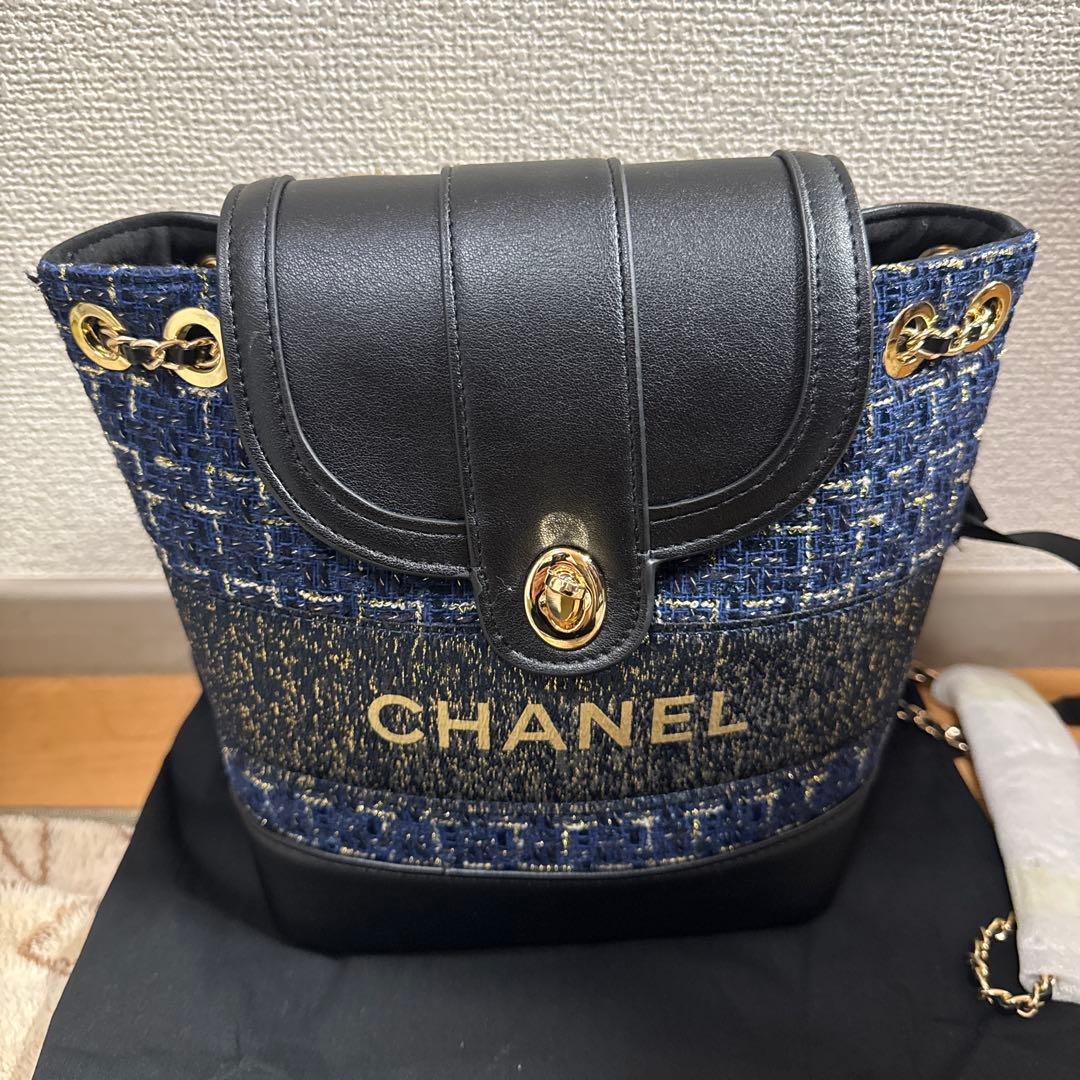 非売品 CHANEL ノベルティ ブラック ツイード バッグ リュック