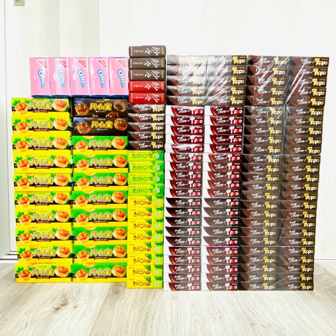 トッポ　紗々　きのこの山　たけのこの里　パイの実　オレオ