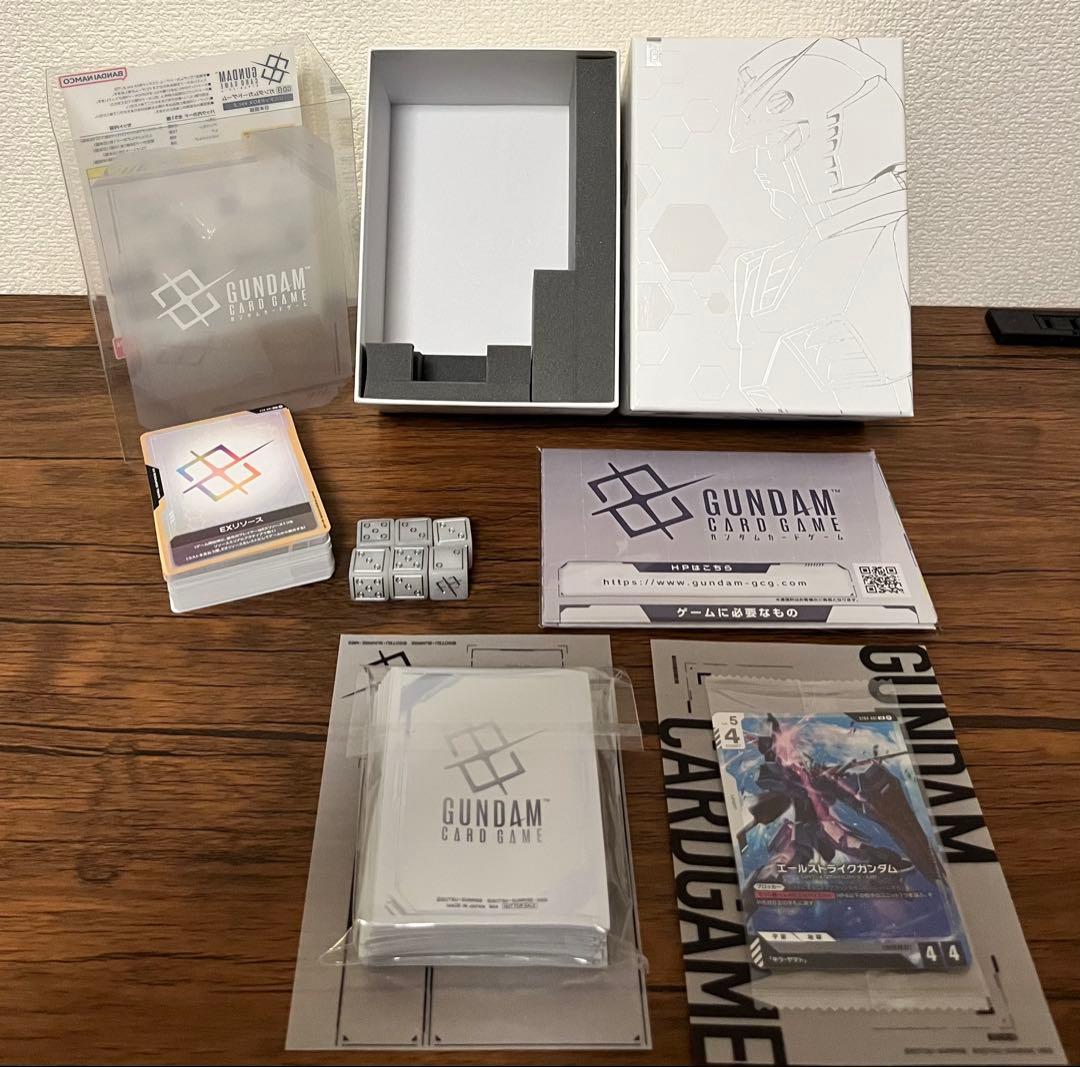ガンダムカードゲーム　リミテッドBOX β版　開封済み　体験会限定スリーブおまけ
