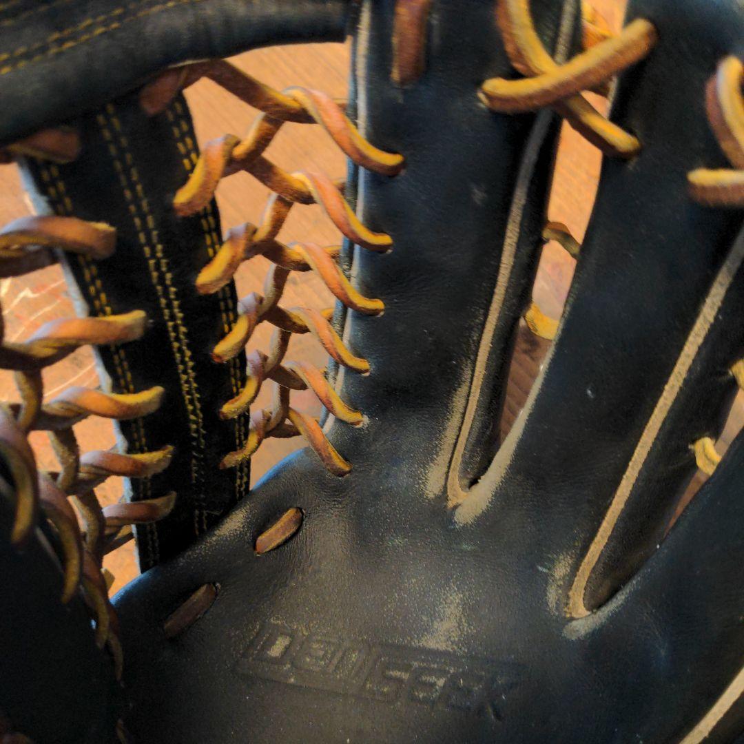 asics 硬式野球外野グローブ 黒