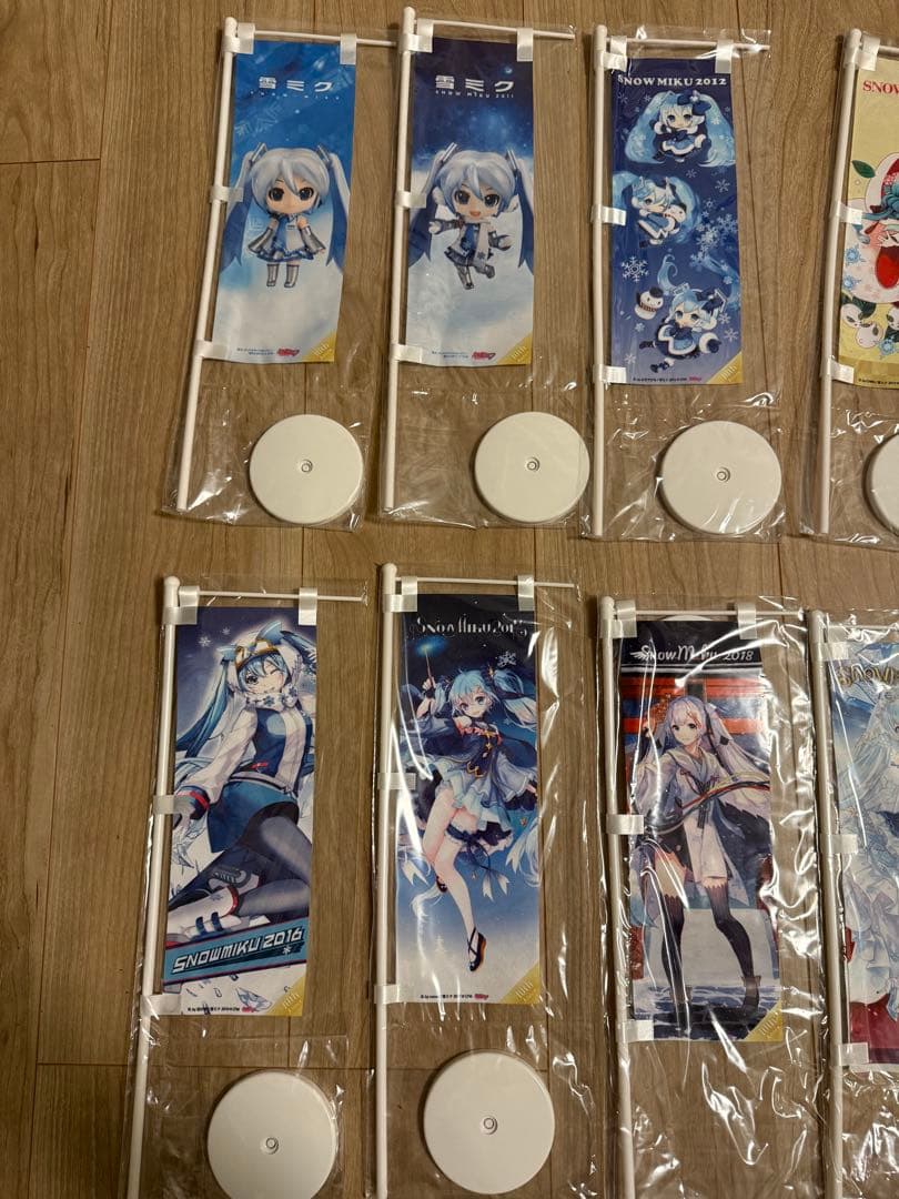 雪ミク　ミニのぼり  MIKU まとめ売り　初音ミク