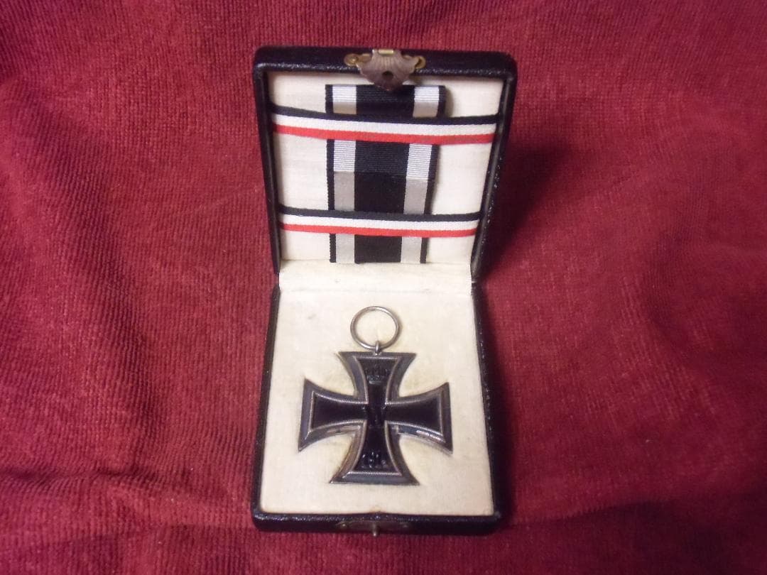 Ｗ帝政ドイツ軍/プロイセン王国＊１９１４鉄十字勲章２級＋箱（実物）