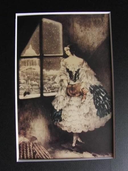 ルイ・イカール、ミミ、希少限定画集画、新品高級額装付、状態良好