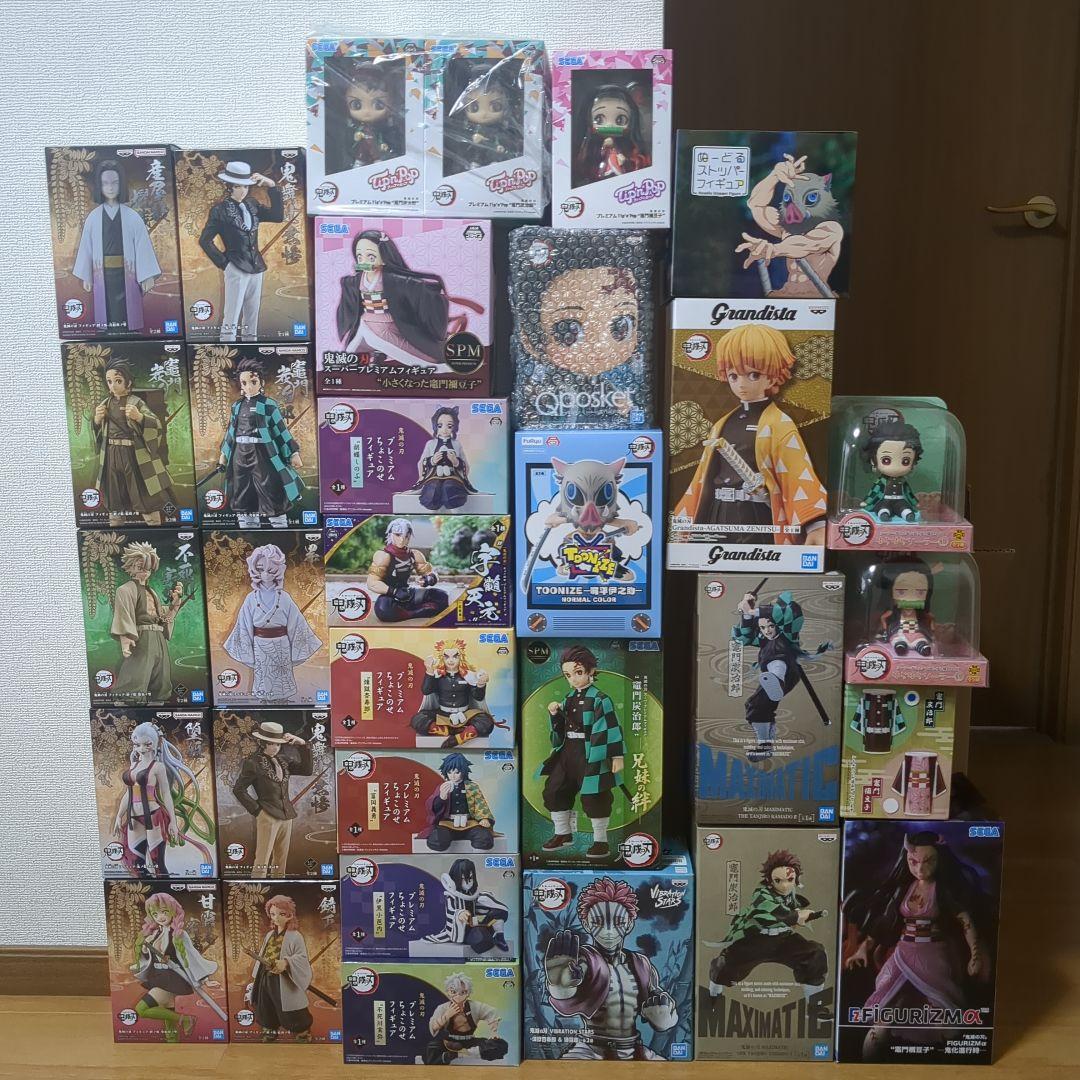 ラスト出品　鬼滅の刃 未開封品フィギュア・ぬいぐるみ大量まとめ売り
