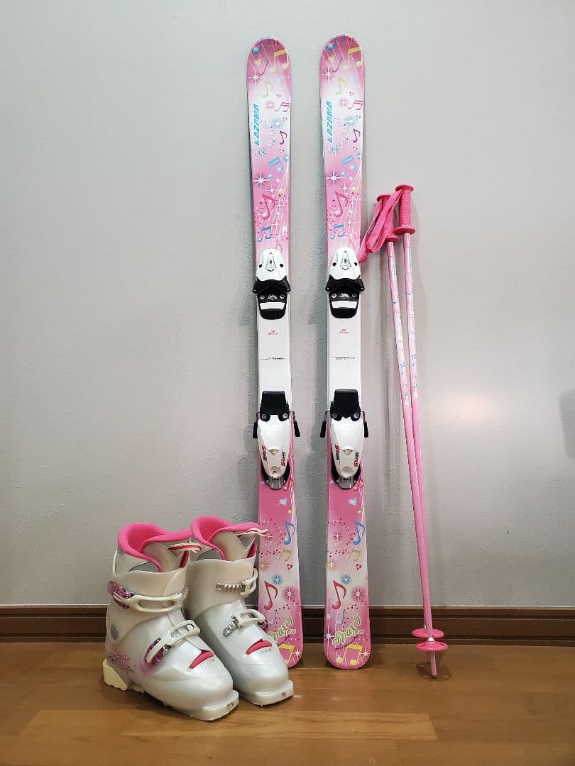 KAZAMA子供用 スキーセット 126cm　ブーツ 23cm