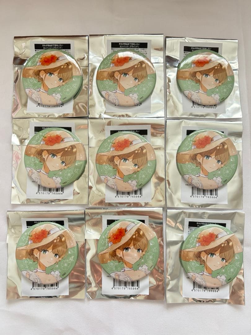 【新品】 きみが死ぬまで恋をしたい　カンバッジ　シーナ　ピクニック　9個セット