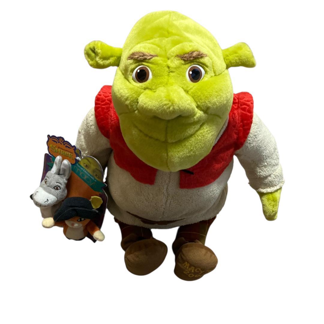 Macy’s限定 シュレック ぬいぐるみ 2007年 ドンキー＆長靴猫付き レア