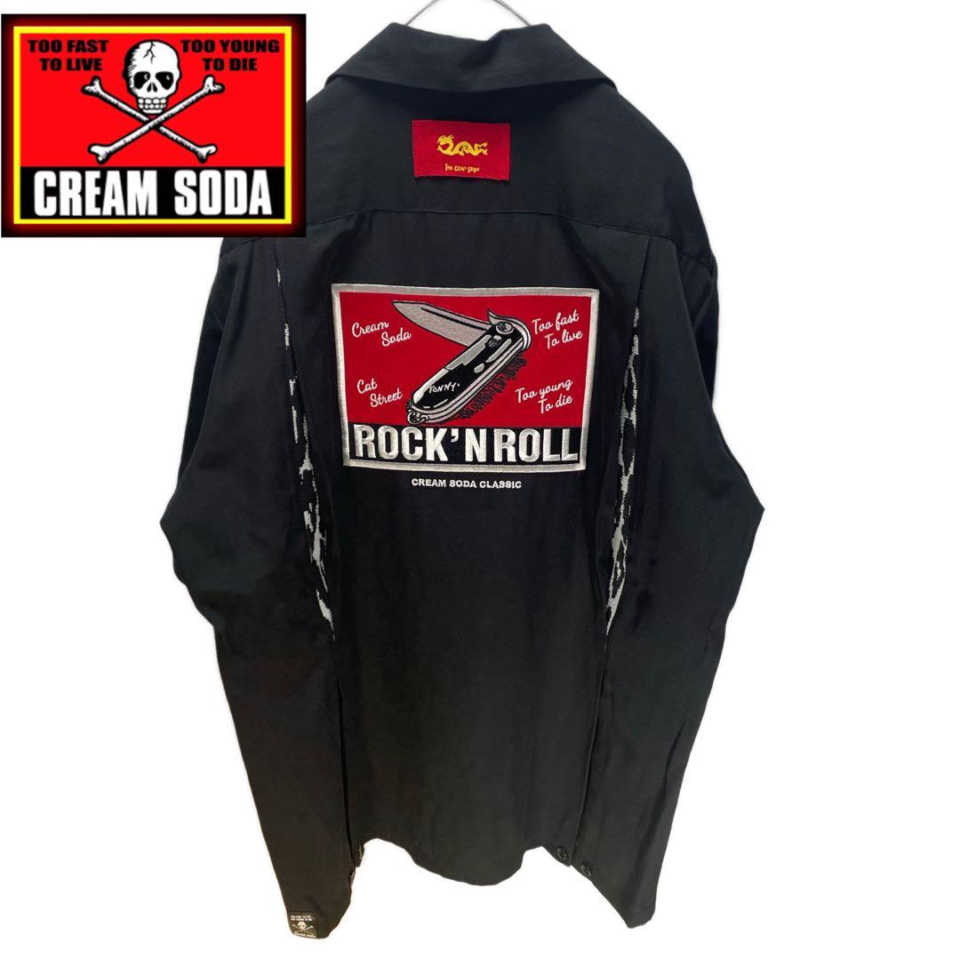 美品　クリームソーダ　ジャックナイフ　ボーリングシャツ　サイズM