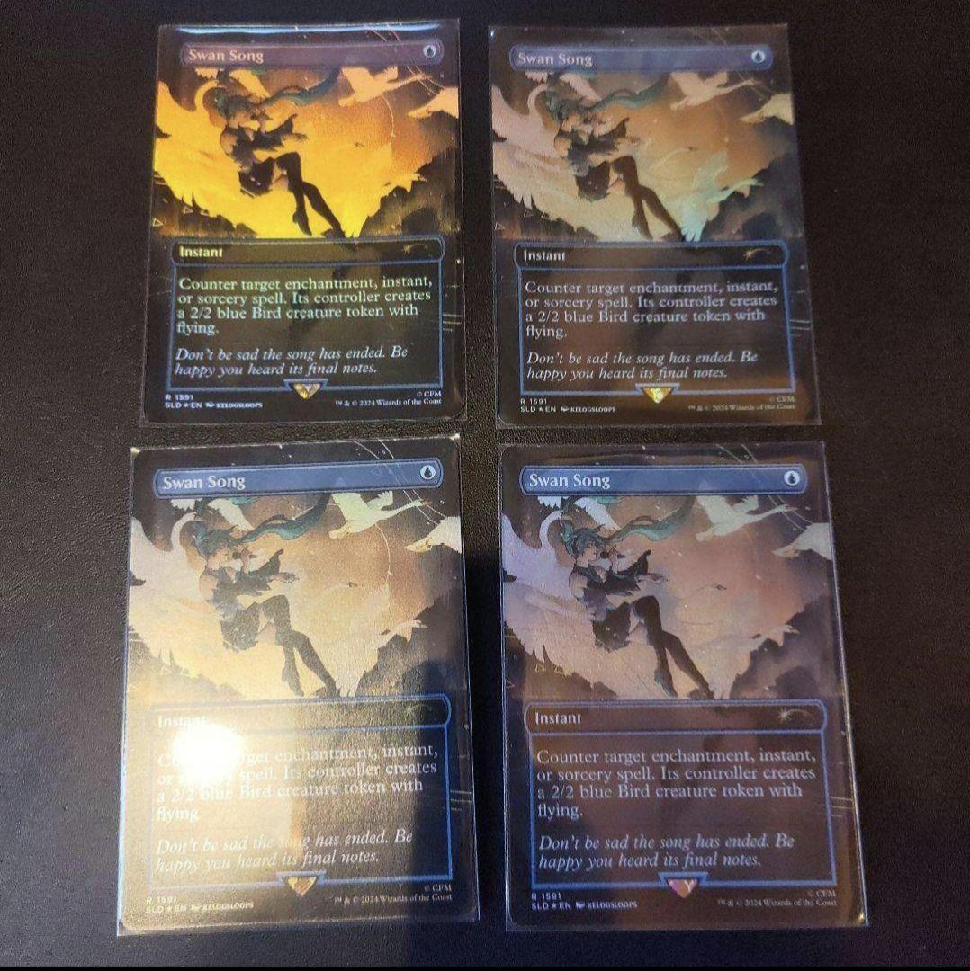 白鳥の歌 初音ミク foil 4枚セット Secret lair 英語版 MTG