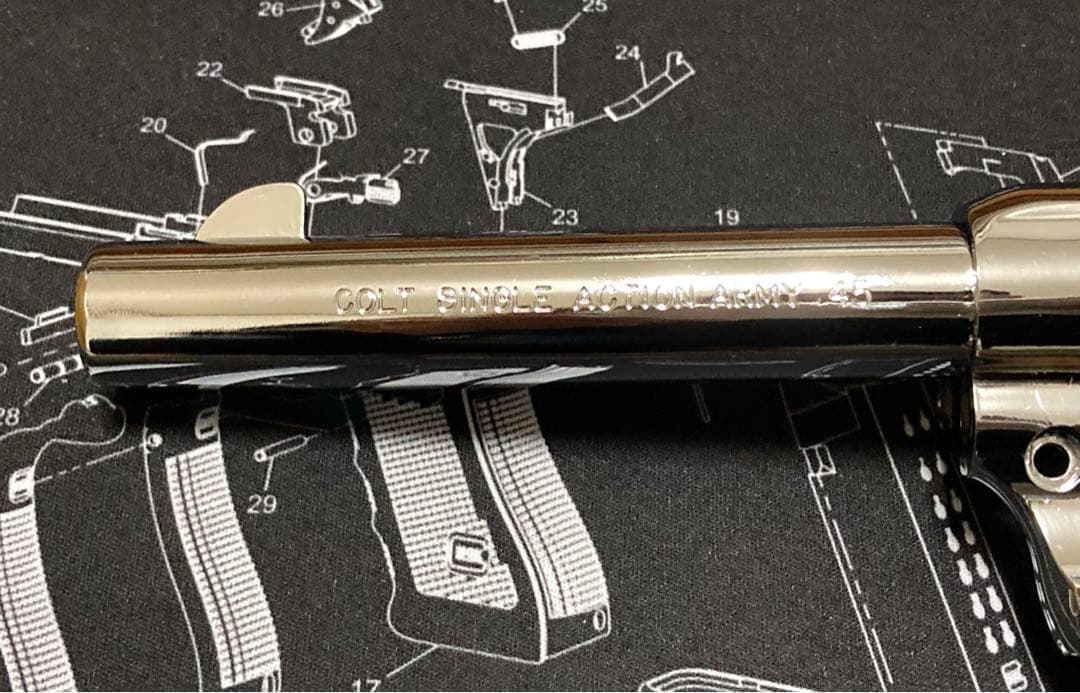 新品 未使用 ハートフォード SAA 用 シルバー シビリアン バレル フレーム