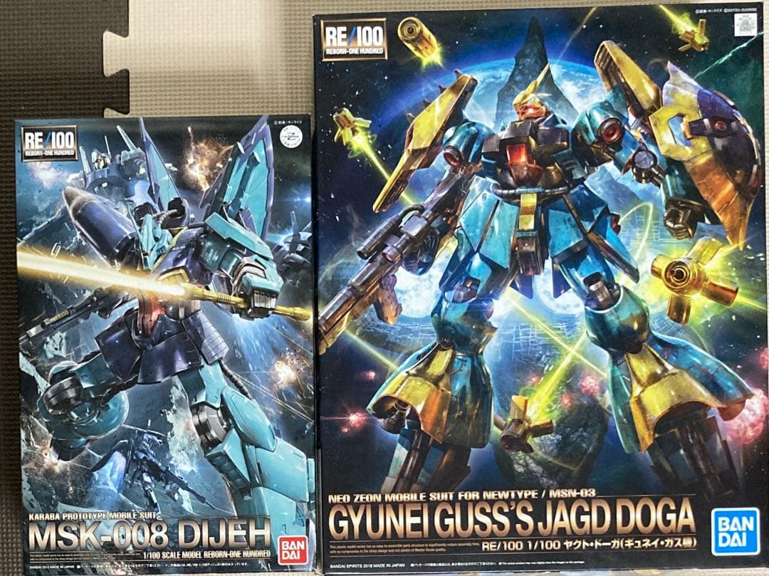 RE100 1/100ヤクトドーガ ギュネイ機、ディジェ 計2点