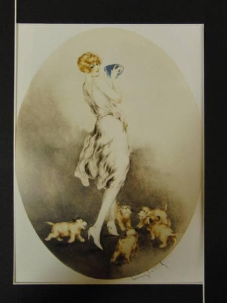 ルイ・イカール、「朝食」、豪華限定版画集画・定価１０万円/額付