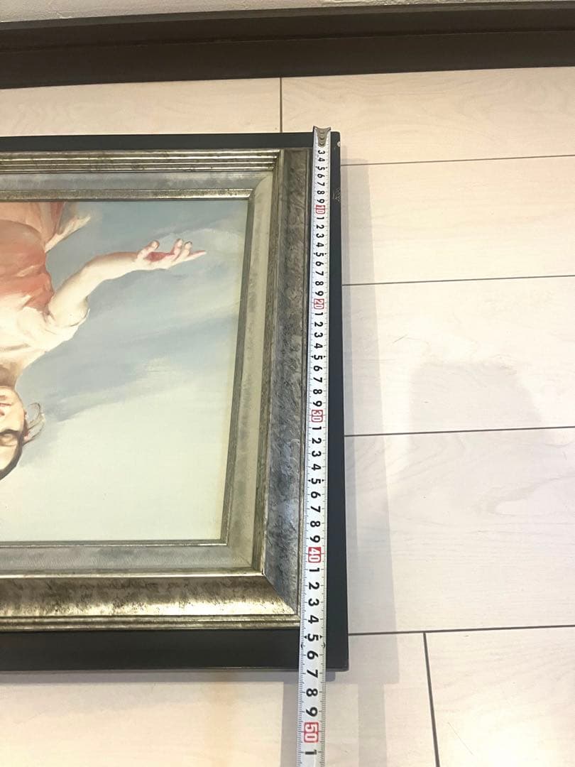 村山直儀 ピュアアート刷 バレエの稽古場 キャンパス 額装 2004年製作