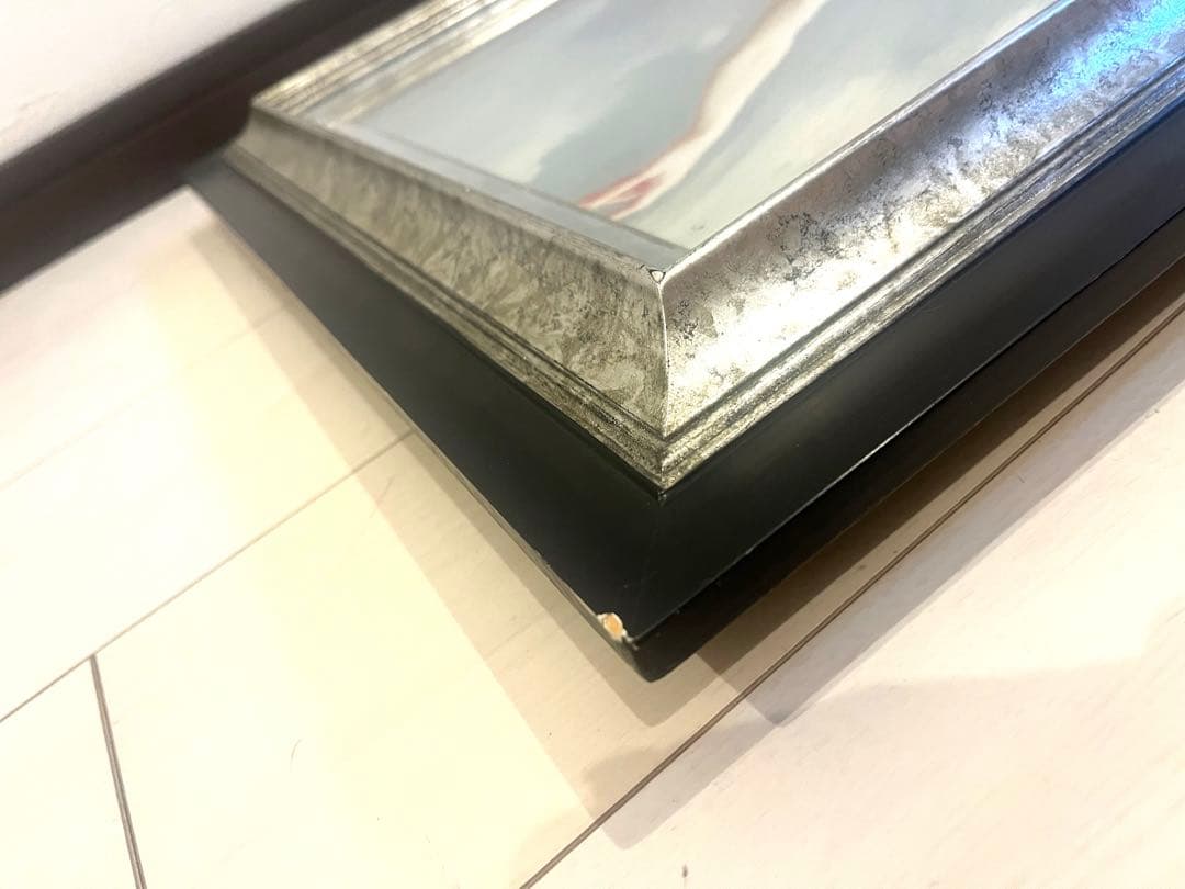 村山直儀 ピュアアート刷 バレエの稽古場 キャンパス 額装 2004年製作