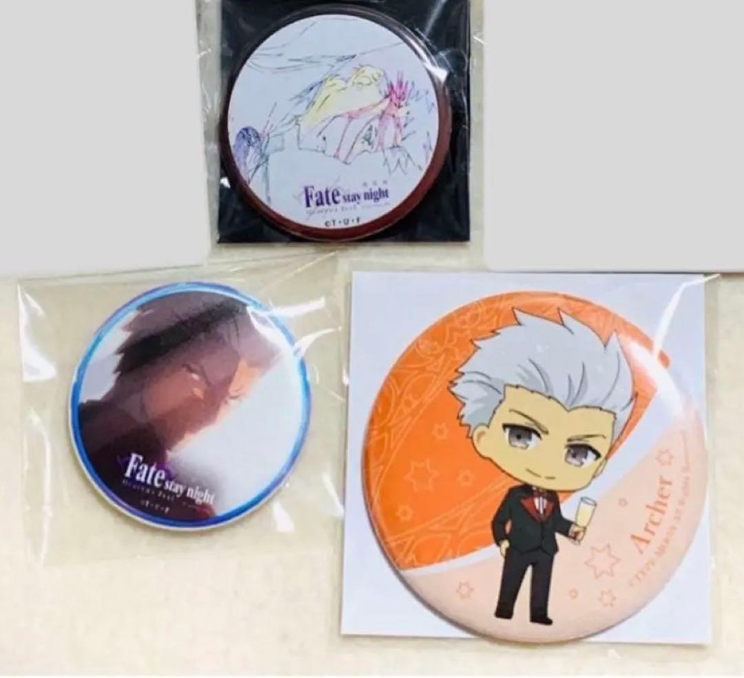fate アーチャー 3個セット HF バッジ 原画 エミヤ