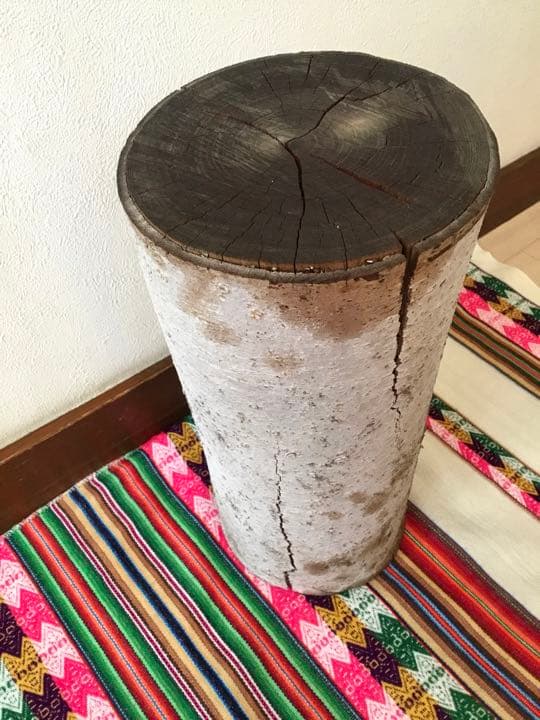 完全乾燥済み【天然欅の木】切り株スツール/インテリア台/切り株椅子/室内OKです