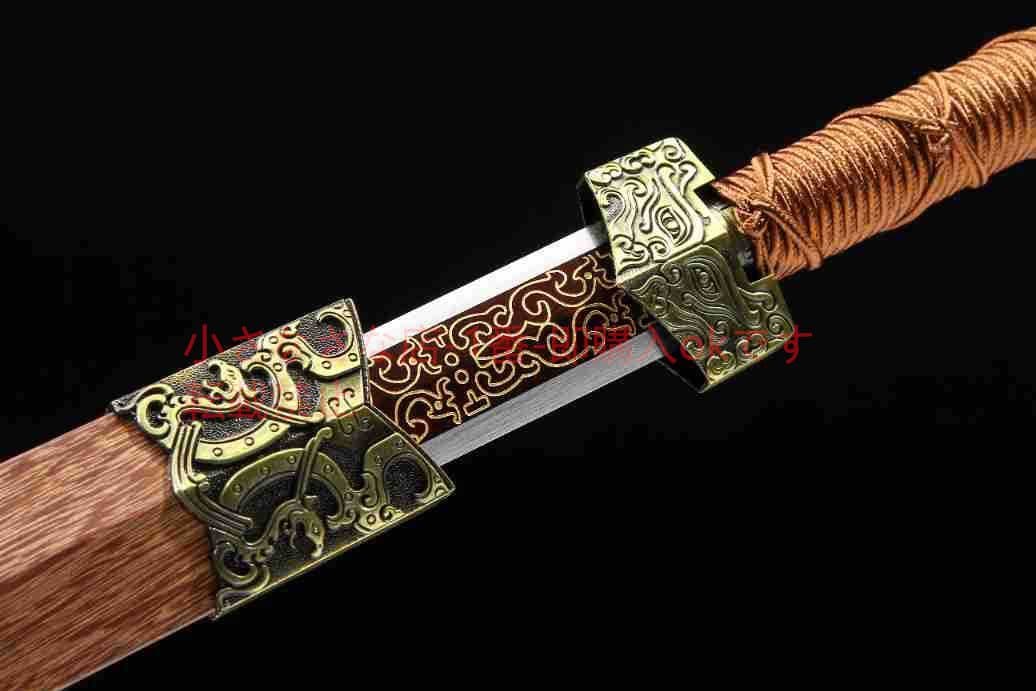 双竜漢剣模様鋼爛花金 古兵器 武具 刀装具 日本刀 模造刀 居合刀