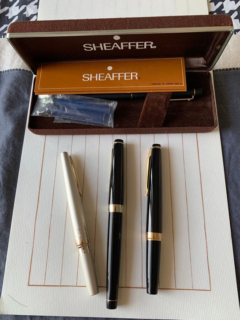 セーラー 21K万年筆 ほか3本&シェーファー ボールペン 1本セット