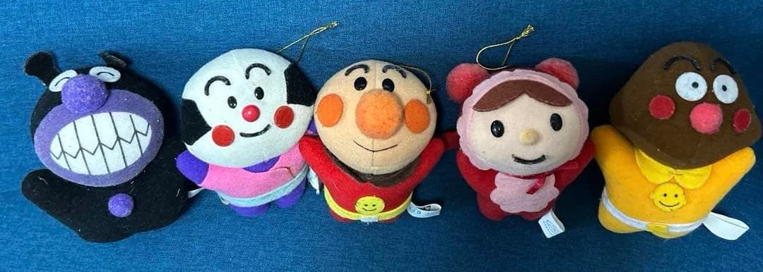 超レトロ！レアなアンパンマン ぬいぐるみ５体セット❤️希少品❤️