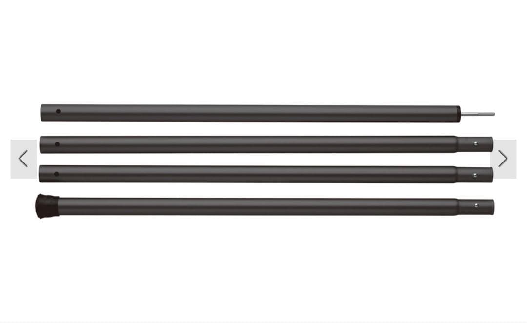 スノーピーク ウイングポール 280cm ブラック 2本セット