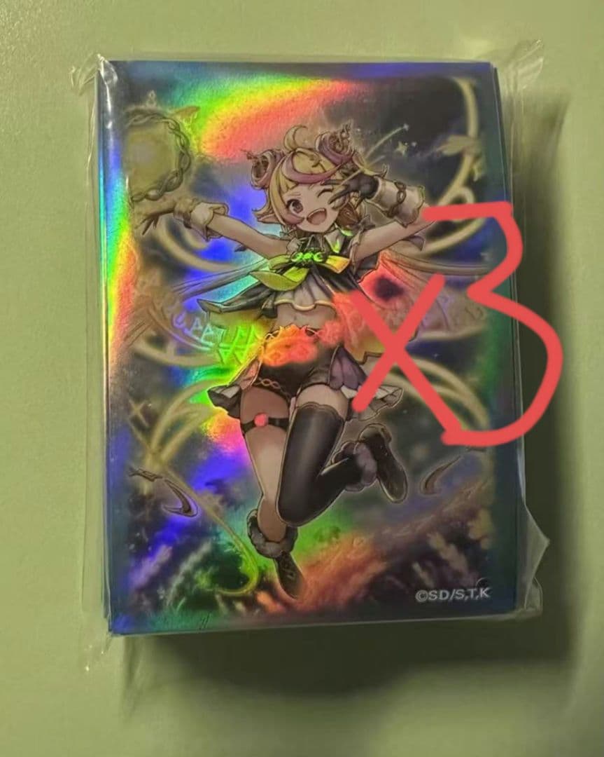 遊戯王 海外限定 エルフェンノーツ スリーブ 耀聖の月詩フォルトナ 未開封 3