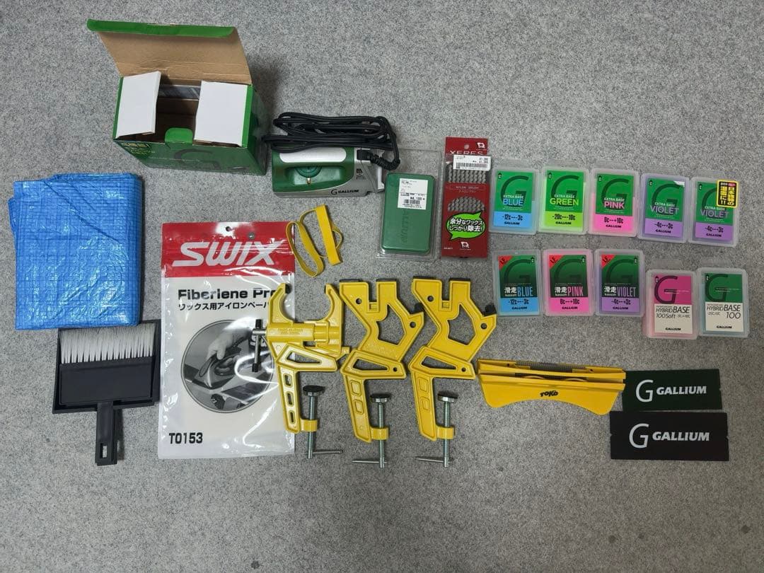 スノボ・スキーワクシングセット(アイロン・ワックス・スクレパー他)バラ売不可