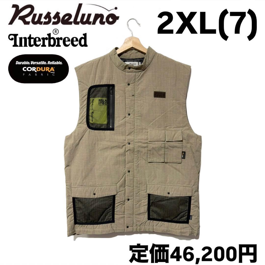 インターブリード ラッセルノ ゴルフ コーデュラ 中綿ベスト ベージュ 2XL