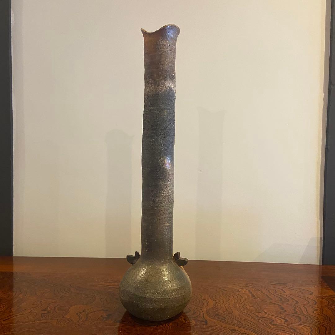 伊賀焼　小島憲二作　長壺　M243