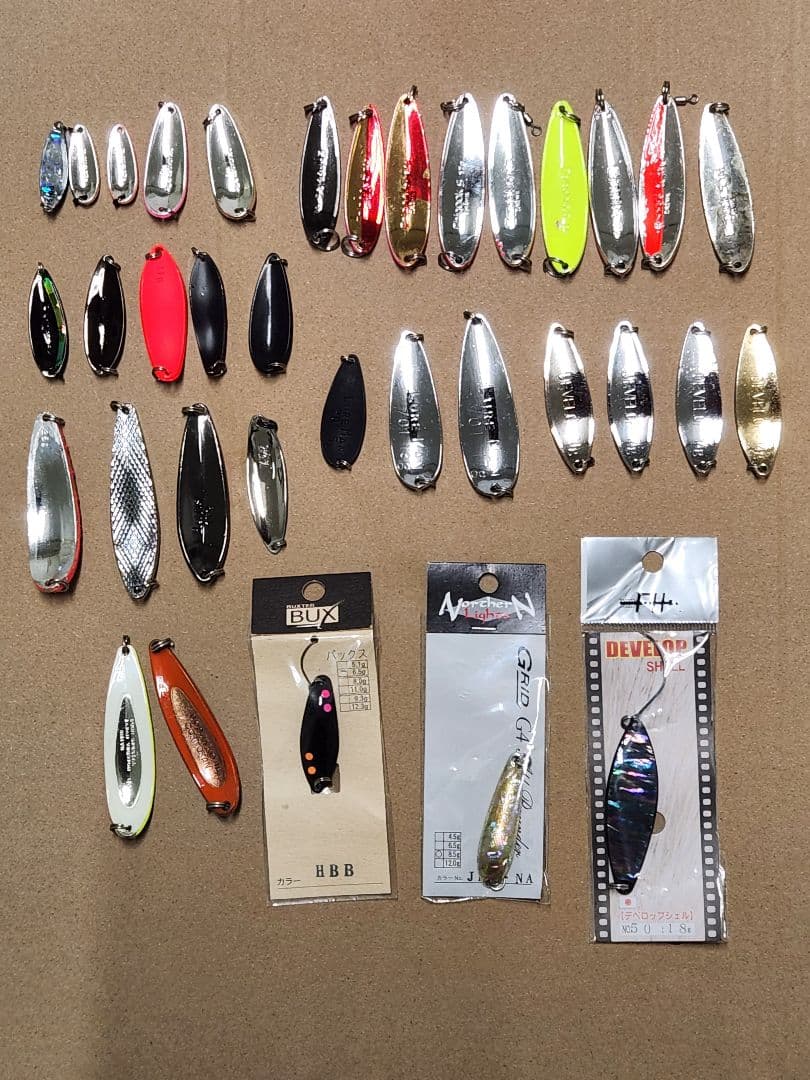 スプーンルアーセット 多色 35個4g～25g