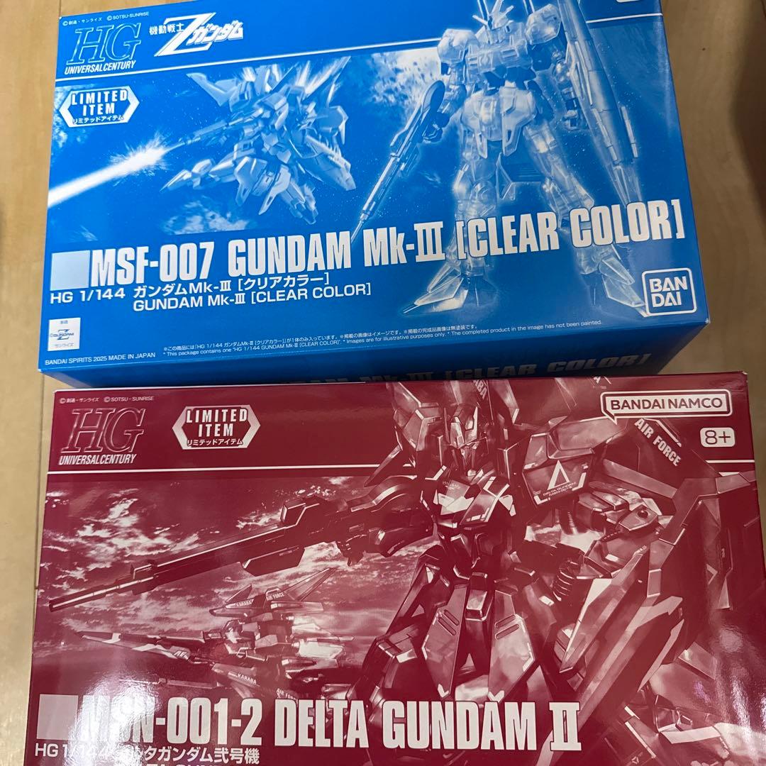 Zガンダム　ベース限定　２体セット　ガンダムMk-Ⅲ　デルタガンダム弐号機