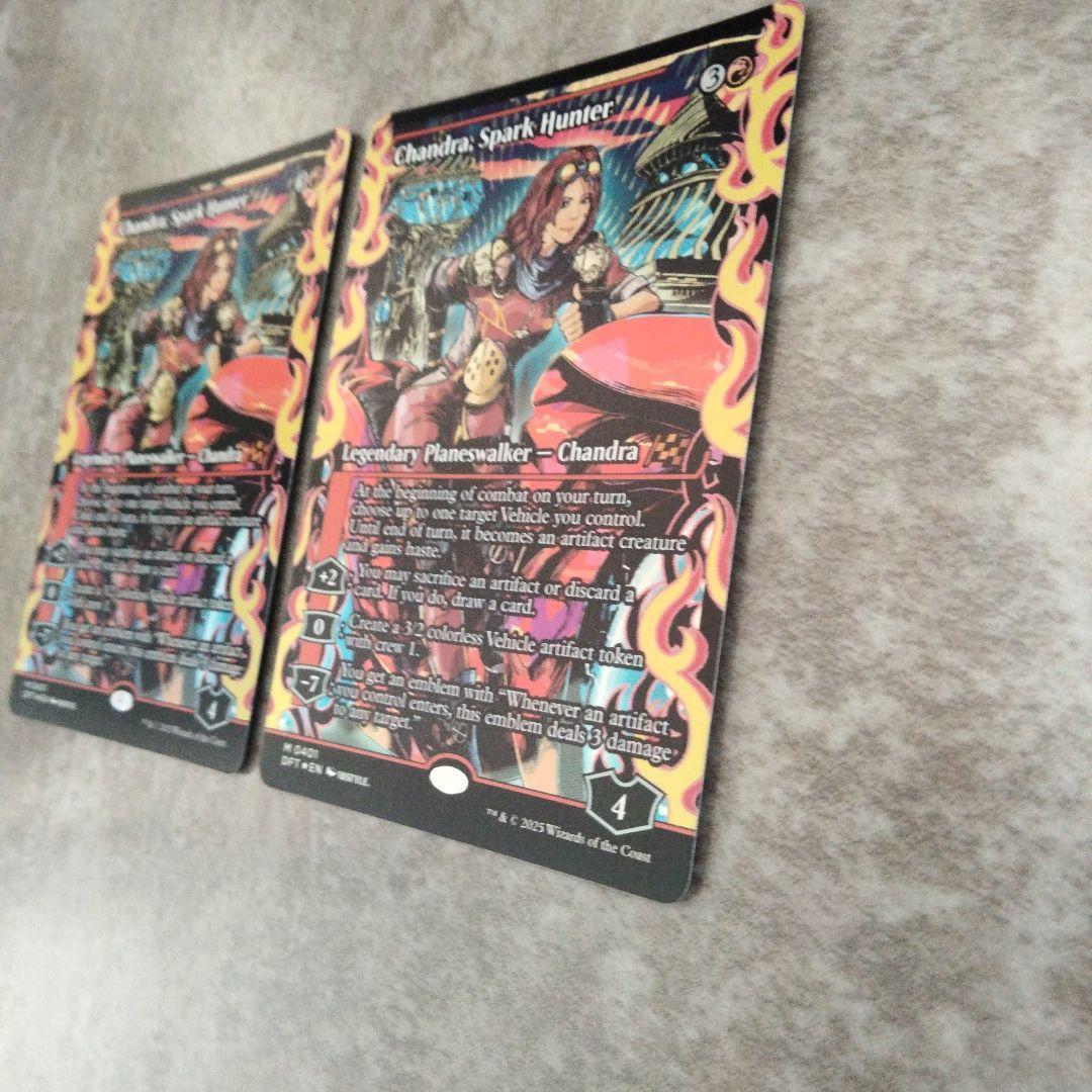 MTG　英語版foil　灯を追う者、チャンドラ　2枚セット