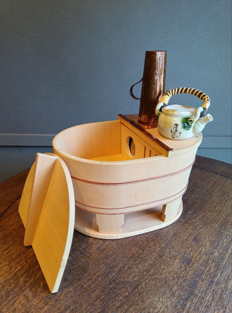 京都　たる源　湯豆腐桶　未使用品　工芸　木工　レトロ