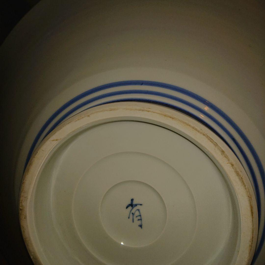 アンティーク染付大皿時代物