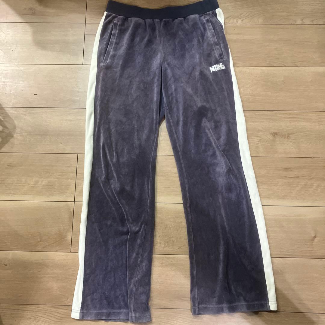 NIKE ネイビー ジャージ ベロアセットパンツ　Lサイズ　カマボコロゴ